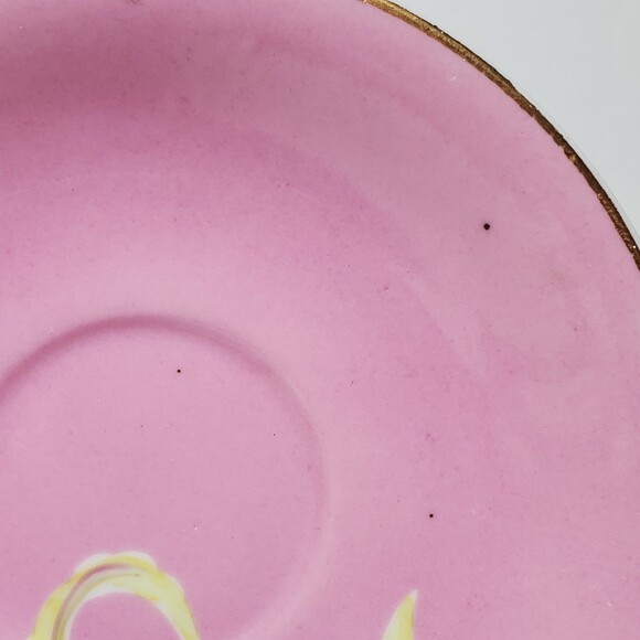 Chugai Demitasse Cup and Saucer Small Pink Blue Flowers - Picture 7 of 10